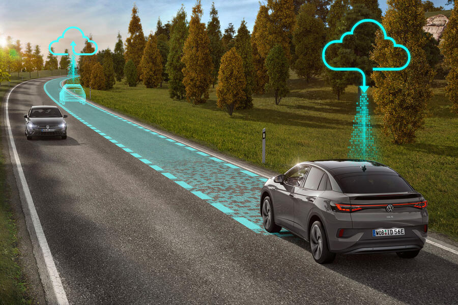 Volkswagen id 4 swarm data infographic