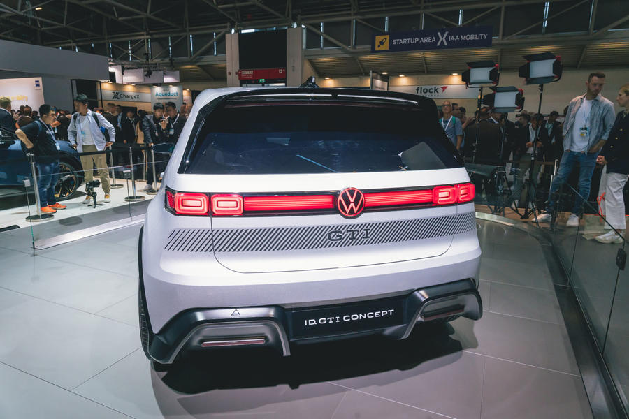 Volkswagen ID GTI concept in grey, at the Munich motor show – rear