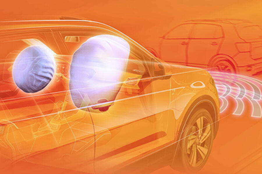 Volkswagen t cross safety graphic