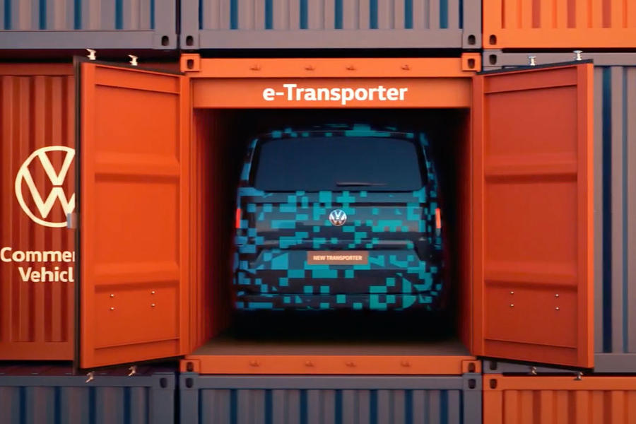 Тизер Volkswagen e-Transporter — сзади