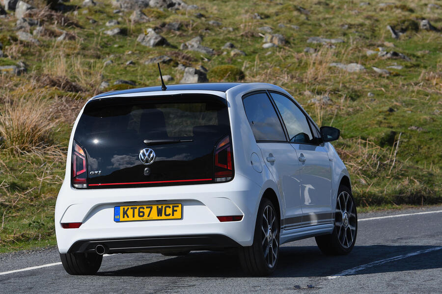 Volkswagen up gti 2018 rear quarter cornering