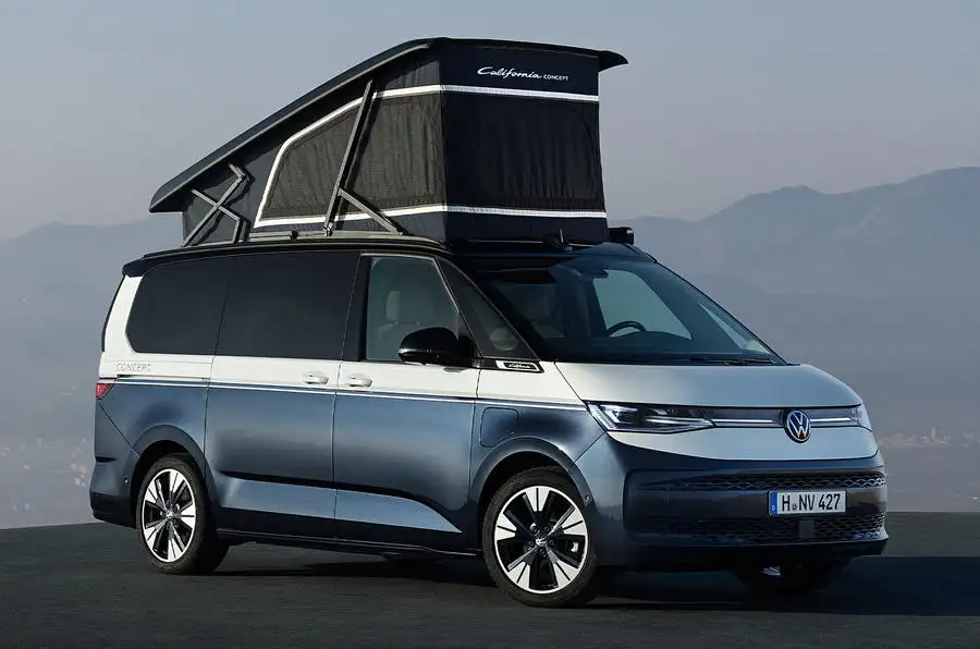 VW Multivan California tent up