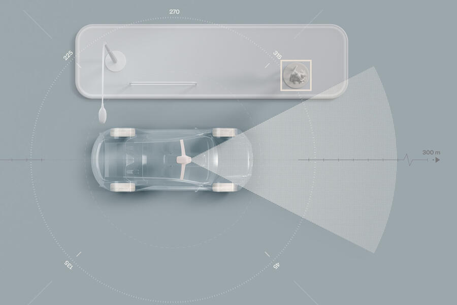Volvo ex90 lidar infographic