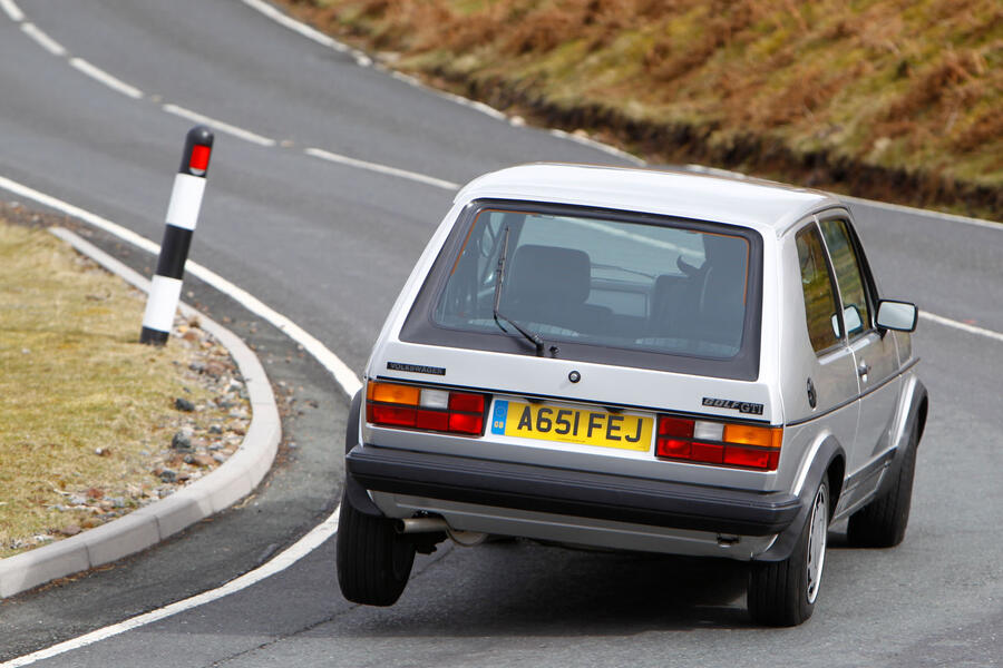 Mk1 VW Golf GTI hard cornering