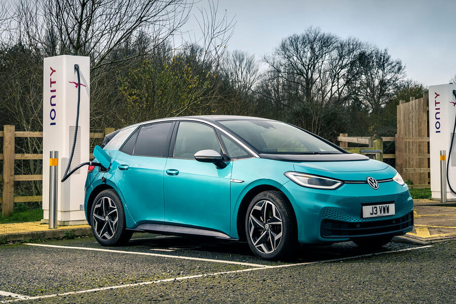 VW ID3 at Ionity charger