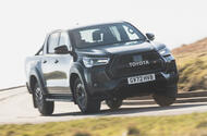 01 Toyota Hilux GR Sport RT 2023 Hero cornering 01 Toyota Hilux GR Sport RT 2023 Hero cornering