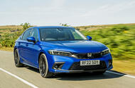 Honda Civic e HEV 2025 Review front tracking 506