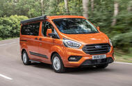1 Ford Transit Nugget 2021 UK FD hero front 1 Ford Transit Nugget 2021 UK FD hero front
