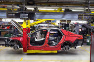 Jaguar XF production line