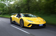 Lamborghini Huracan Performante Spyder 2018 UK review hero front