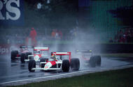 Ayrton Senna in a McLaren MP4-4 Silverstone 1988