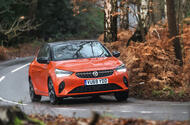 2020 Vauxhall Corsa road test - cornering front 2020 Vauxhall Corsa road test - cornering front