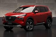 2023 Nissan X trail reveal red studio front three quarters 2023 Nissan X trail reveal red studio front three quarters
