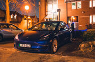 98 tesla model 3 night charging front 98 tesla model 3 night charging front