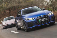 99 BMW i4 vs porsche taycan twin test lead 99 BMW i4 vs porsche taycan twin test lead