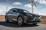 99 Lexus RZ 450e 2022 official reveal tracking front 99 Lexus RZ 450e 2022 official reveal tracking front