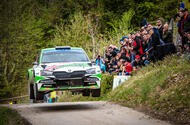 99 Neil Simpson Skoda rally car 99 Neil Simpson Skoda rally car