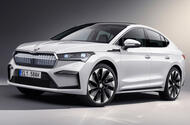 99 Skoda Enyaq coupe official studio static front 99 Skoda Enyaq coupe official studio static front