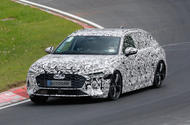 Audi A5 camouflaged front quarter tracking