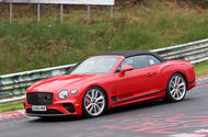 Bentley Continental GTC PHEV spy nurburgring left side