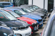 BMW dealer forecourt 2019 closeup