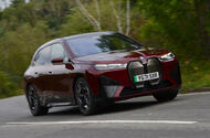 BMW iX 2022 front quarter tracking BMW iX 2022 front quarter tracking