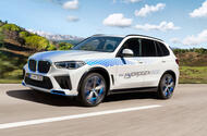 BMW iX5 2022 front quarter tracking BMW iX5 2022 front quarter tracking