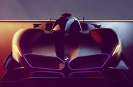BMW LMDH hypercar design sketch front BMW LMDH hypercar design sketch front