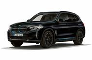 BMW iX3 black front side BMW iX3 black front side