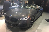 BMW 8 Series convertible at LA motor show - front