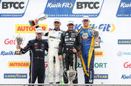 BTCC Knockhill 2022 podium BTCC Knockhill 2022 podium