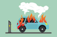 Car fire illustration by Autocar