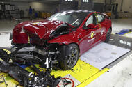 Crashed Tesla Model S Crashed Tesla Model S