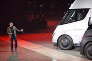 Elon Musk presenting Tesla Semi Getty Images Elon Musk presenting Tesla Semi Getty Images