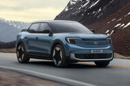 Ford Explorer 2024 front quarter tracking render Ford Explorer 2024 front quarter tracking render