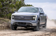 Ford F150 Lightning 2023 front quarter tracking Ford F150 Lightning 2023 front quarter tracking
