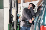 Fuel pumps man shocked
