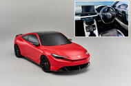Honda Prelude concept with interior inset