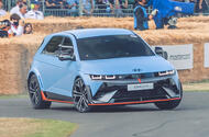 Hyundai Ioniq 5 N Goodwood on tack from 3 4 Hyundai Ioniq 5 N Goodwood on tack from 3 4