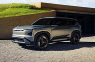 Kia EV5 concept front three quarter Kia EV5 concept front three quarter