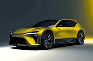 Lexus electric flagship front three quarter Lexus electric flagship front three quarter