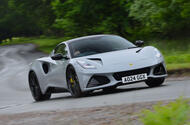 Lotus Emira cornering front Lotus Emira cornering front