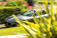maserati GranCabrio behind bush maserati GranCabrio behind bush