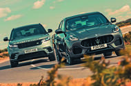 Maserati Grecale and Range Rver Velar dynamic lead Maserati Grecale and Range Rver Velar dynamic lead