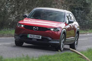 Mazda MX30 2021 front quarter tracking