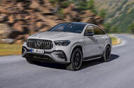 Mercedes AMG GLE 53 2024 front quarter tracking