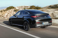 Mercedes benz glc coupe driving rear Mercedes benz glc coupe driving rear
