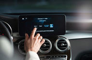 Mercedes Fuel and Pay touchscreen