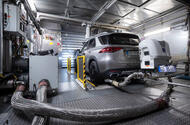 Mercedes WLTP emissions testing rear lab Mercedes WLTP emissions testing rear lab