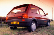 MG Metro turbo rear three quarter MG Metro turbo rear three quarter